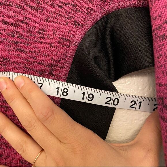 Andrew Marc New York Full Zip fleece lined knit Jacket fuchsia berry color -M - Picture 4 of 9